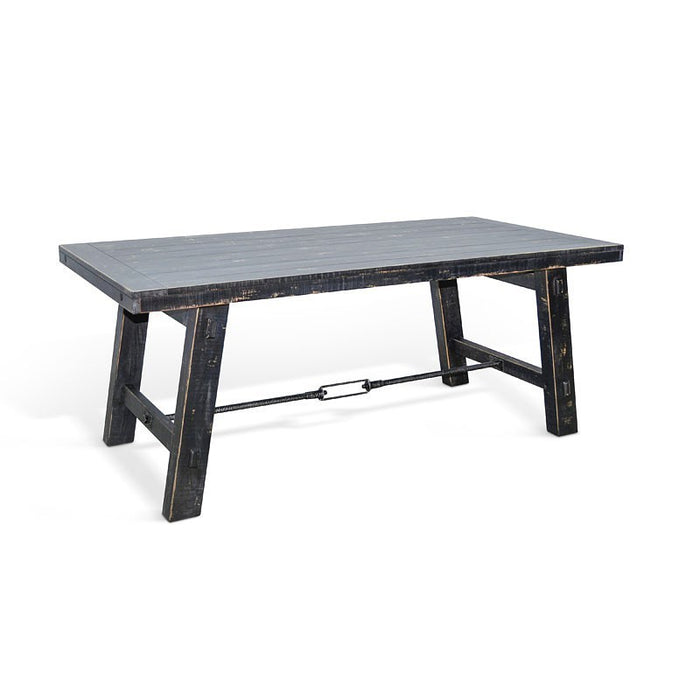 Black Sand Dining Table w/ Turnbuckle - Barr’s Furniture (Riverside CA)