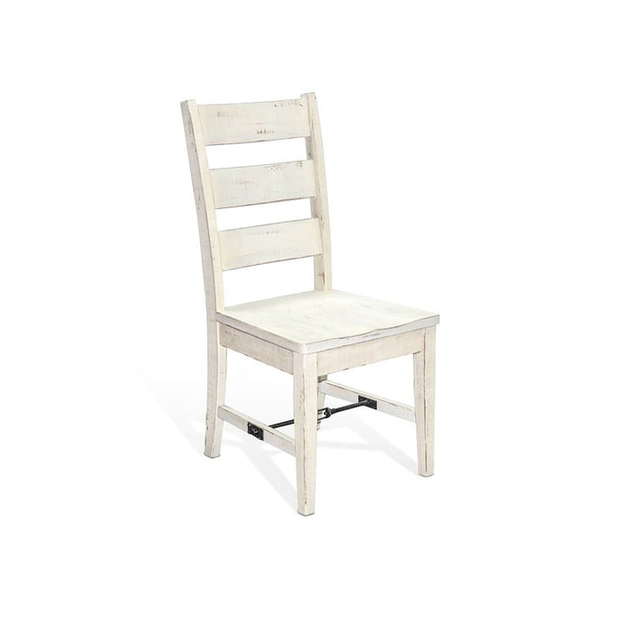 White Sand Ladderback Chair w/ Turnbuckle Wood Seat - Barr’s Furniture (Riverside CA)
