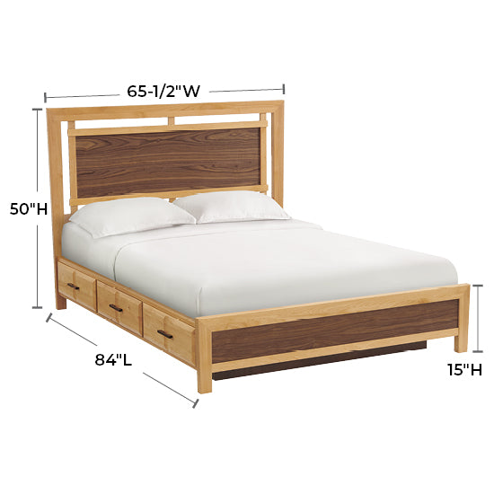 Addison Queen Panel Storage Bed