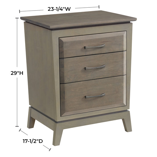 Ellison 3-Drawer Nightstand