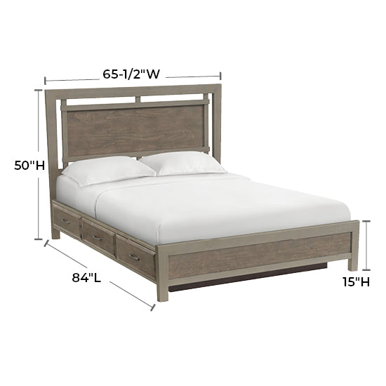 Ellison Queen Panel Storage Bed