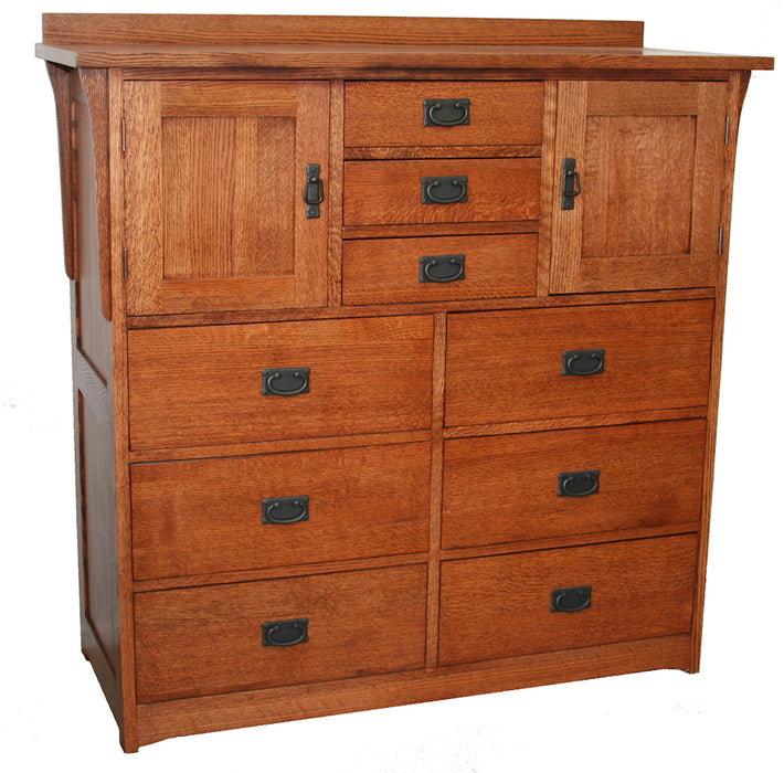Nine Drawer Chest with 2 Door Storage Compartments