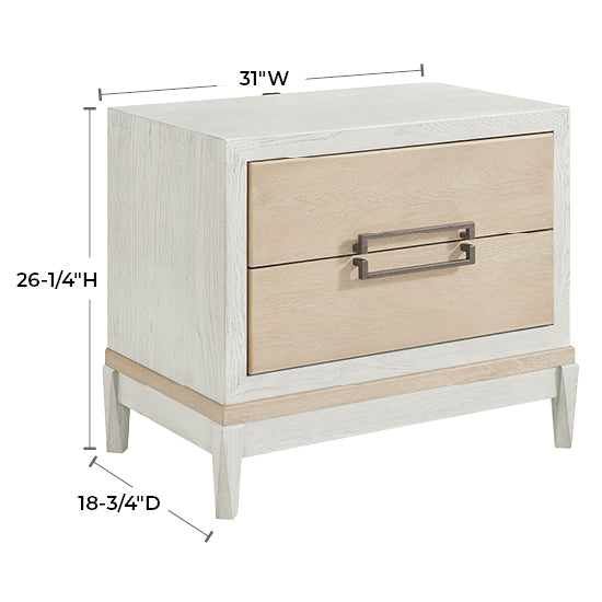 Catalina 2-Drawer Wide Nightstand