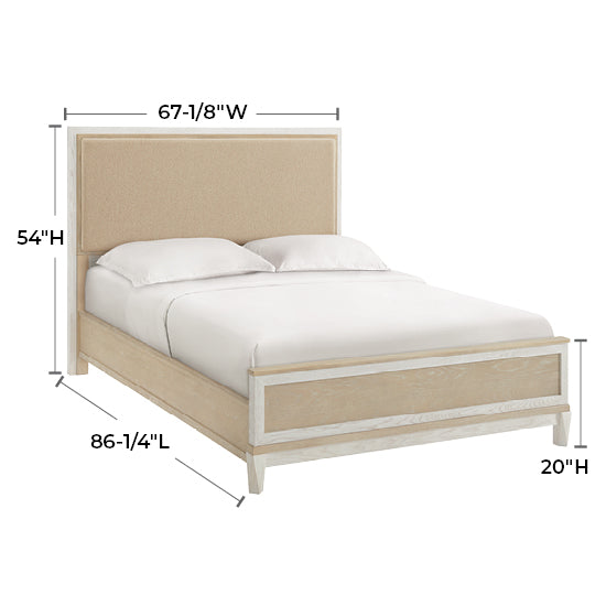 Catalina Queen Upholstered Panel Bed