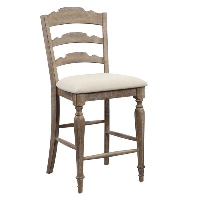 Ladder Back Barstool w/ Cushion