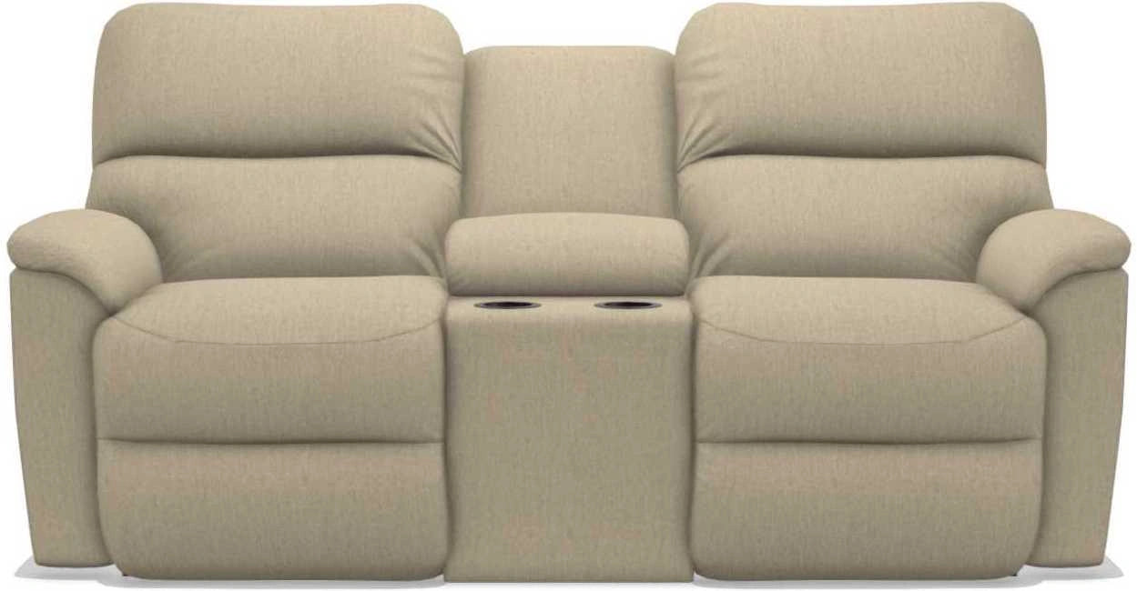La-Z-Boy Brooks Toast Power Reclining Loveseat with Headrest and Console