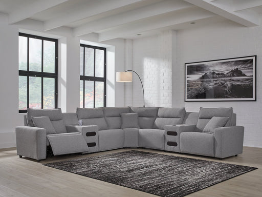 Modmax II Power Reclining Sectional with Audio Consoles - Barr’s Furniture (Riverside CA)