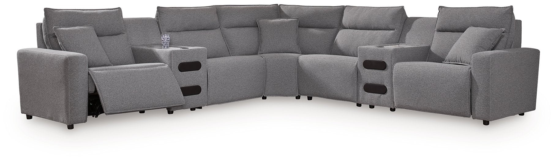Modmax II Power Reclining Sectional with Audio Consoles - Barr’s Furniture (Riverside CA)