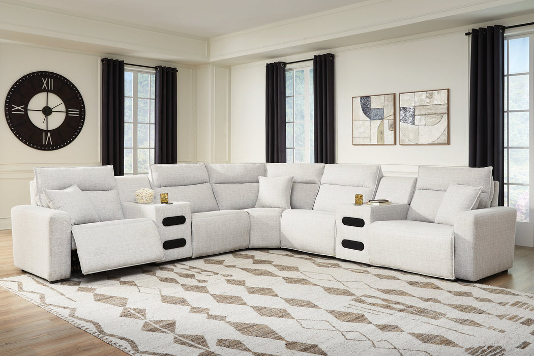 Modmax II Power Reclining Sectional with Audio Consoles - Barr’s Furniture (Riverside CA)