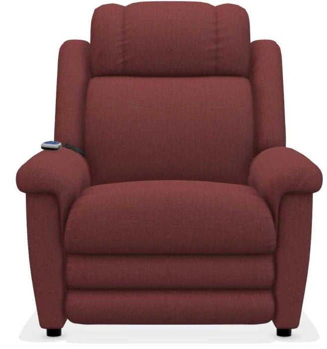 La-Z-Boy Clayton Merlot Gold Power Lift Recliner with Massage and Heat