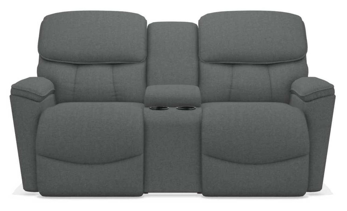 La-Z-Boy Kipling Grey Power Reclining Loveseat With Console