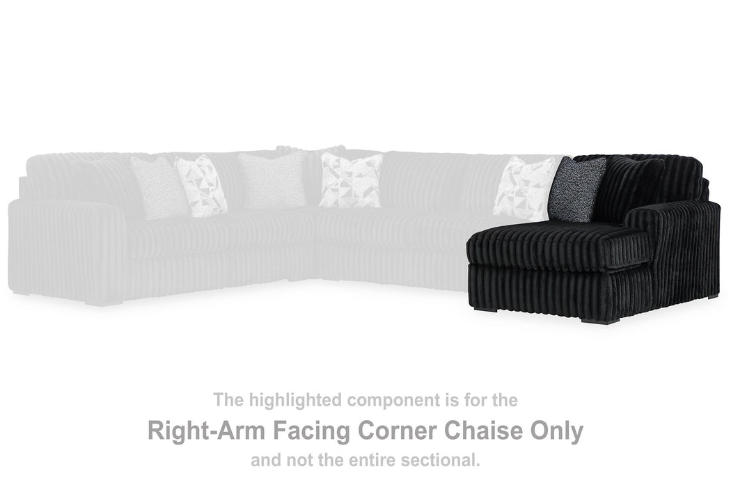 Midnight-Madness Sectional with Chaise - Barr’s Furniture (Riverside CA)
