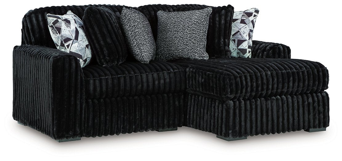 Midnight-Madness Sectional with Chaise - Barr’s Furniture (Riverside CA)