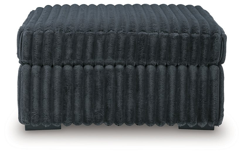 Midnight-Madness Oversized Accent Ottoman - Barr’s Furniture (Riverside CA)
