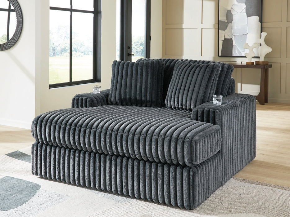 Midnight-Madness Oversized Chaise - Barr’s Furniture (Riverside CA)