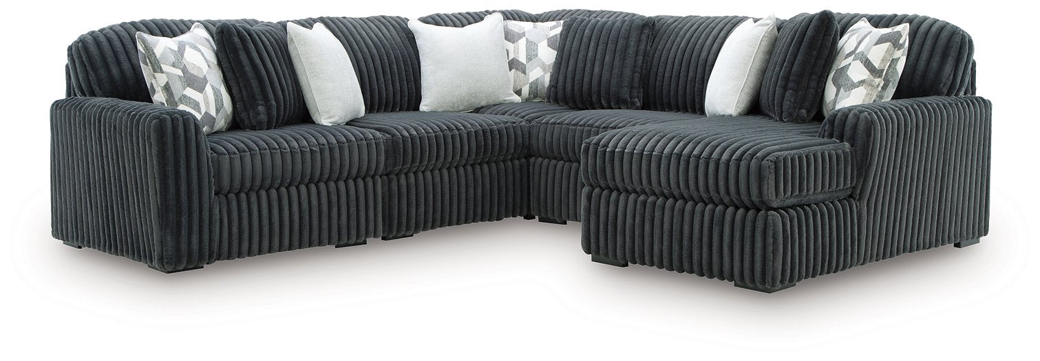 Midnight-Madness Sectional with Chaise - Barr’s Furniture (Riverside CA)