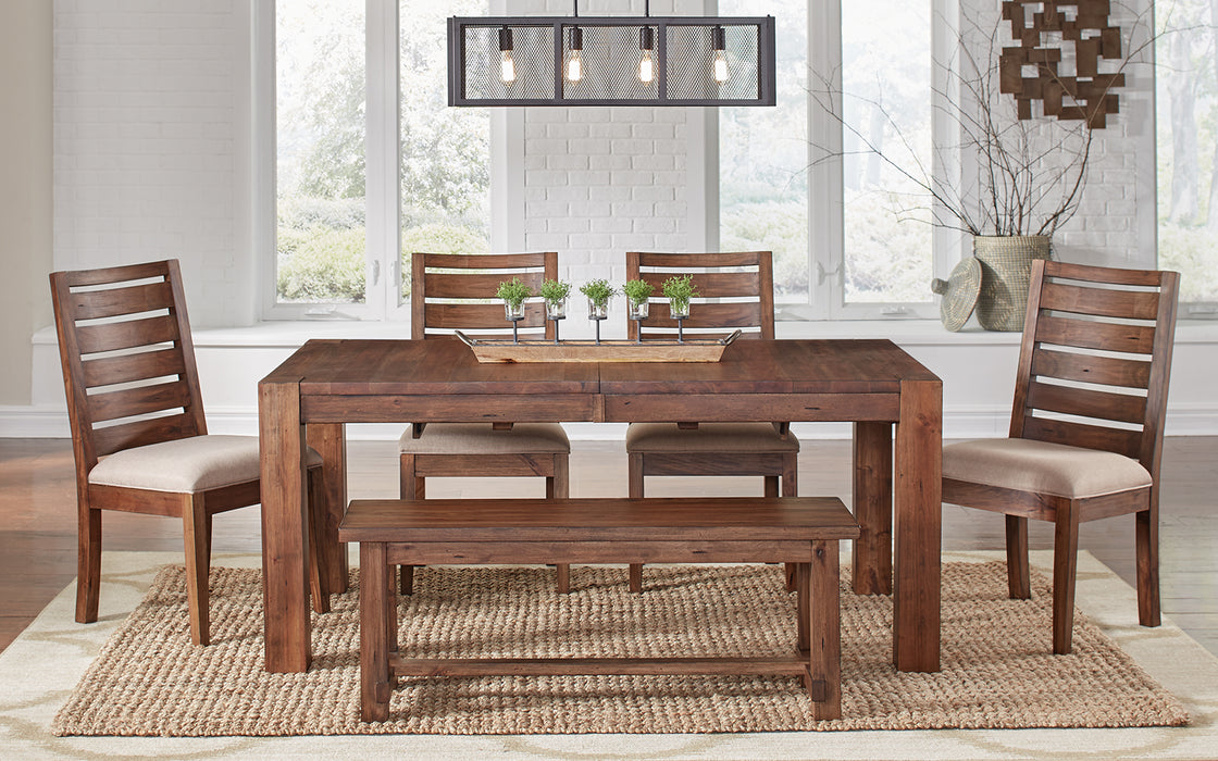 Anacortes-Salvaged Mahogany Finish Dining Collection - Barr’s Furniture (Riverside CA)
