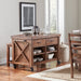 Anacortes-Salvaged Mahogany Finish Dining Collection - Barr’s Furniture (Riverside CA)