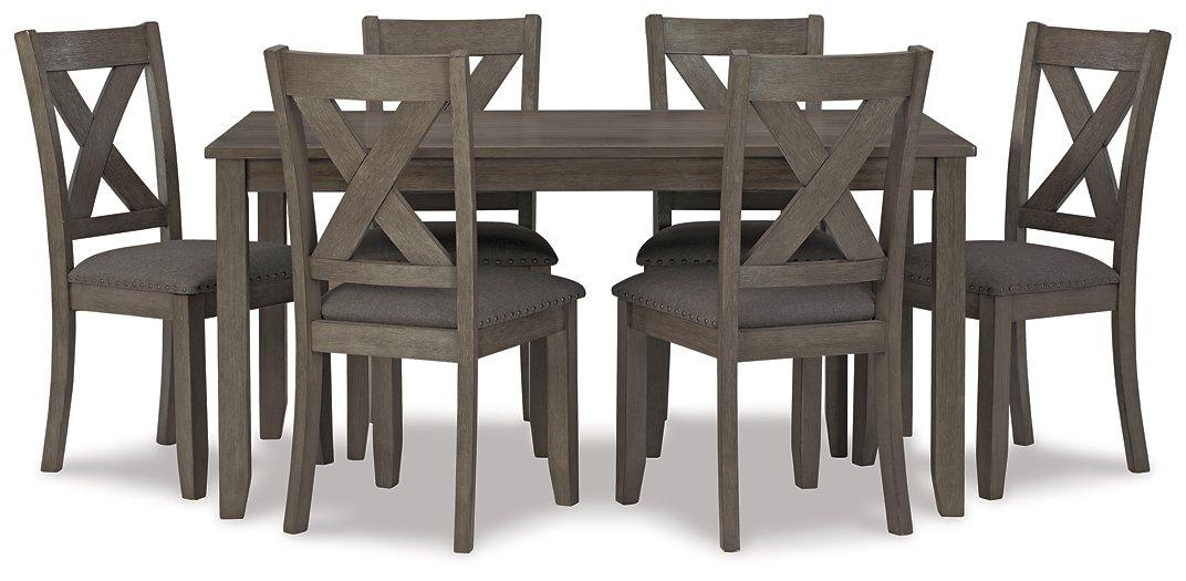 Caitbrook Dining Table and Chairs (Set of 7) - Barr’s Furniture (Riverside CA)