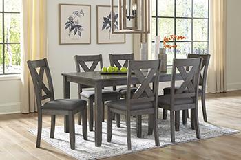 Caitbrook Dining Table and Chairs (Set of 7) - Barr’s Furniture (Riverside CA)
