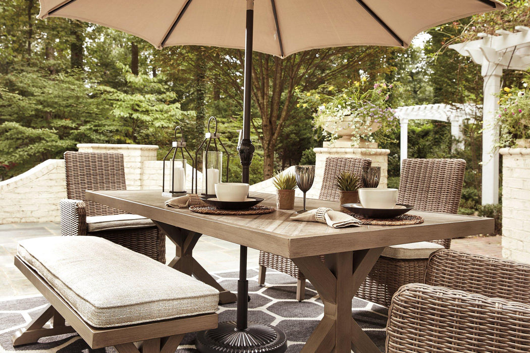 Beachcroft Outdoor Dining Table - Barr’s Furniture (Riverside CA)