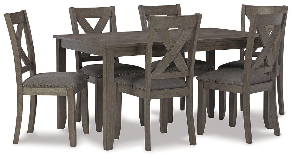 Caitbrook Dining Table and Chairs (Set of 7) - Barr’s Furniture (Riverside CA)