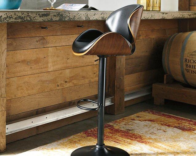 Bellatier Adjustable Height Bar Stool - Barr’s Furniture (Riverside CA)