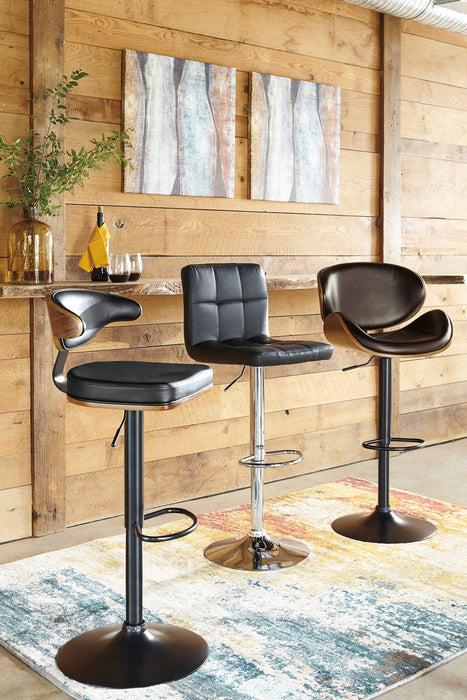 Bellatier Adjustable Height Bar Stool - Barr’s Furniture (Riverside CA)