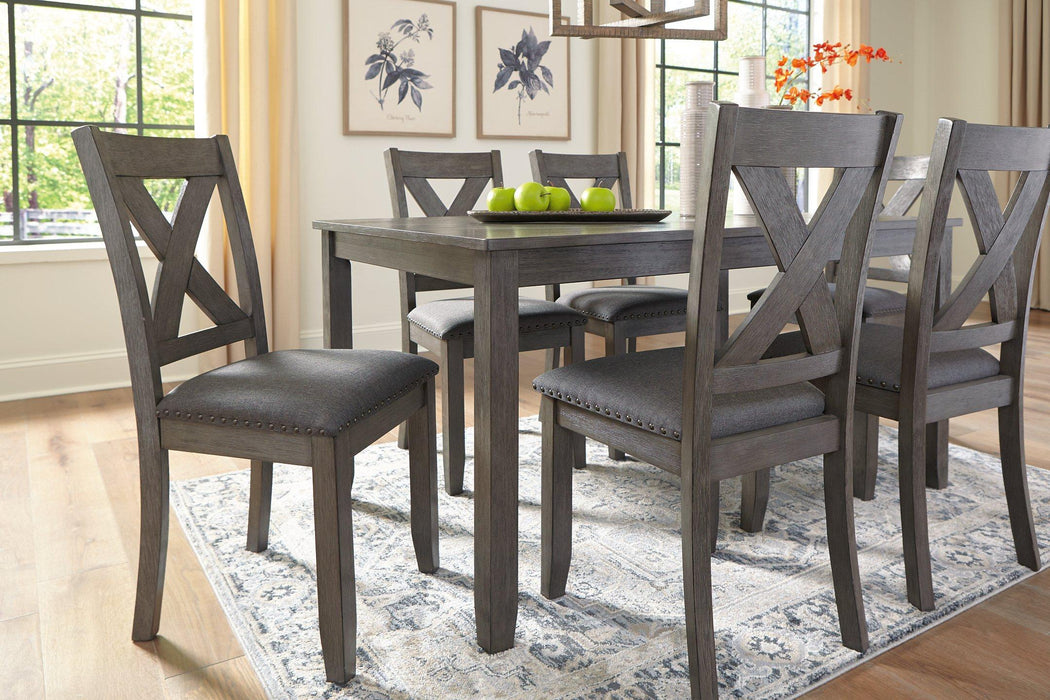 Caitbrook Dining Table and Chairs (Set of 7) - Barr’s Furniture (Riverside CA)