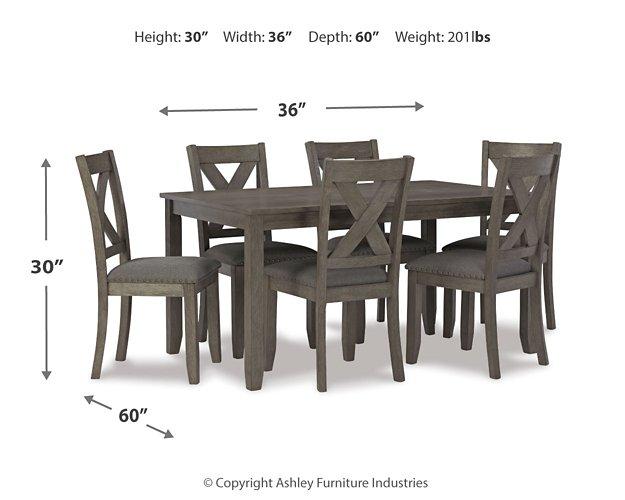 Caitbrook Dining Table and Chairs (Set of 7) - Barr’s Furniture (Riverside CA)