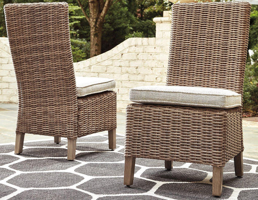 Beachcroft Outdoor Side Chair with Cushion (Set of 2) - Barr’s Furniture (Riverside CA)