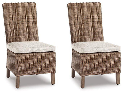 Beachcroft Outdoor Side Chair with Cushion (Set of 2) - Barr’s Furniture (Riverside CA)