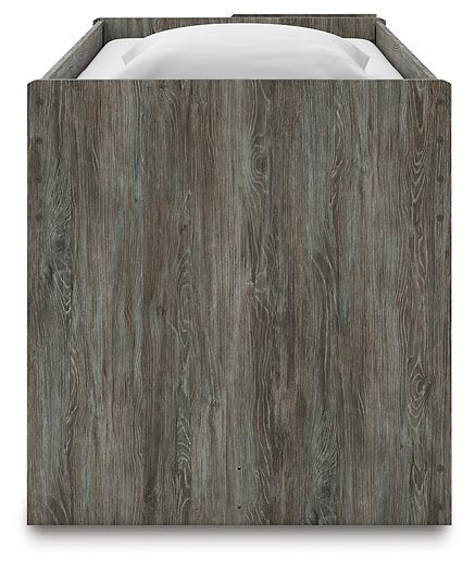 Frandern Loft Bed with Bookcase Storage - Barr’s Furniture (Riverside CA)