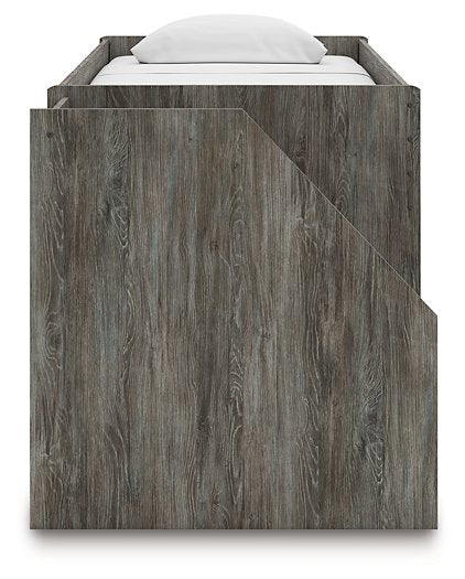 Frandern Loft Bed with Bookcase Storage - Barr’s Furniture (Riverside CA)