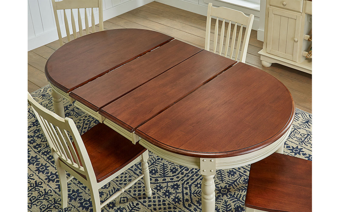 British Isles Extending Oval Leg Table