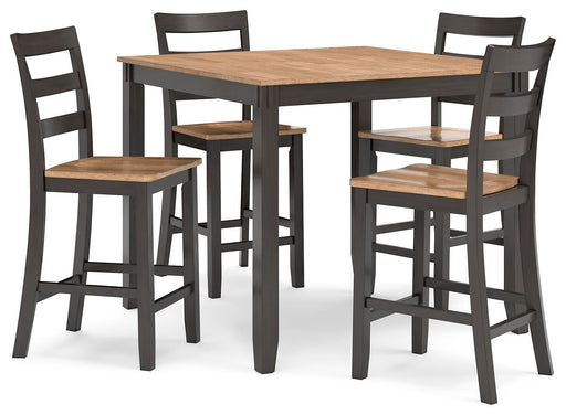 Gesthaven Counter Height Dining Table and 4 Barstools (Set of 5) - Barr’s Furniture (Riverside CA)
