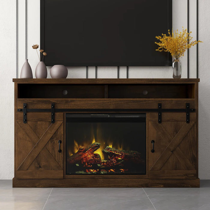 Farmhouse 66" Fireplace TV Stand - Barr’s Furniture (Riverside CA)