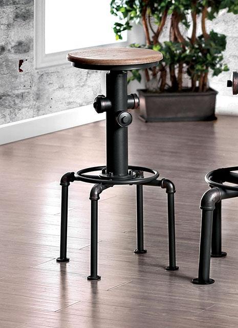 Foskey Antique Black Bar Stool (2/CTN) - Barr’s Furniture (Riverside CA)