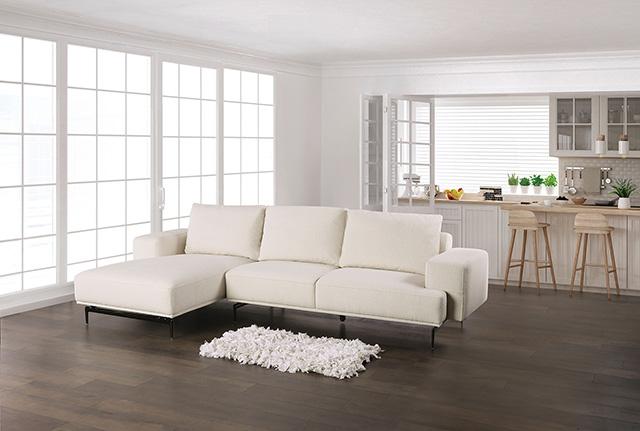 Baerum Sectional, Left & Right Chaise Beige & Gray - Barr’s Furniture (Riverside CA)