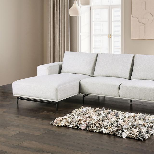 Baerum Sectional, Left & Right Chaise Beige & Gray - Barr’s Furniture (Riverside CA)