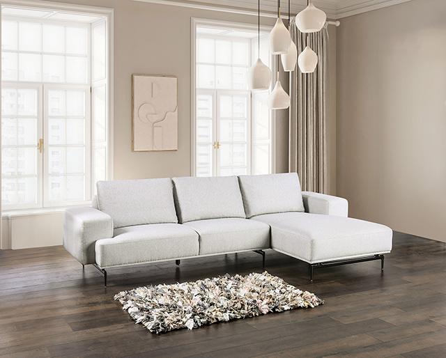 Baerum Sectional, Left & Right Chaise Beige & Gray - Barr’s Furniture (Riverside CA)