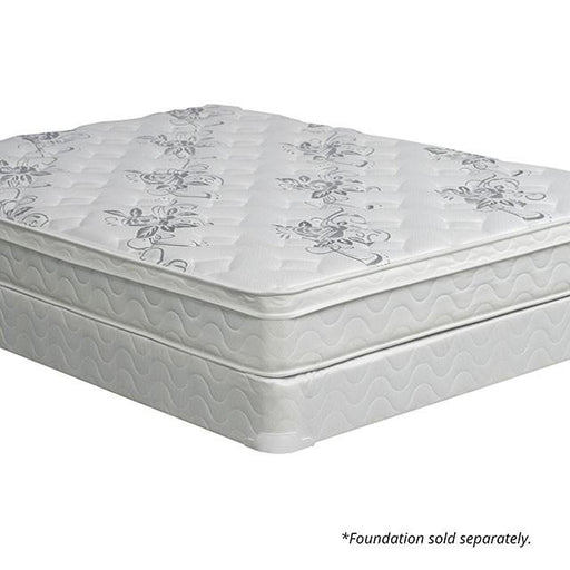JALEN White 9" Euro Top Mattress, E.King - Barr’s Furniture (Riverside CA)