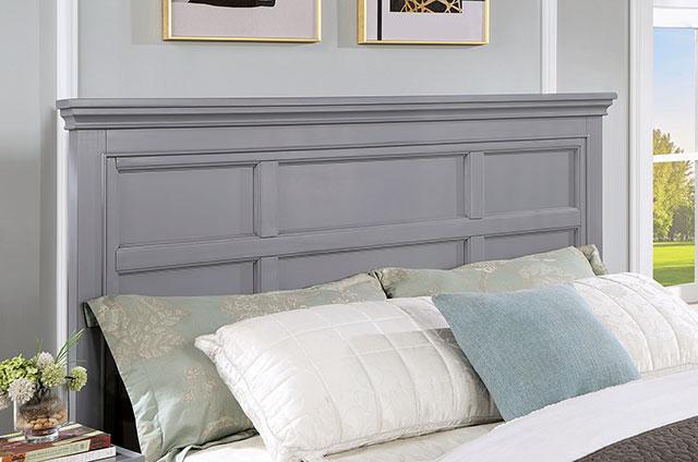 CASTLILE E.King Bed, Gray