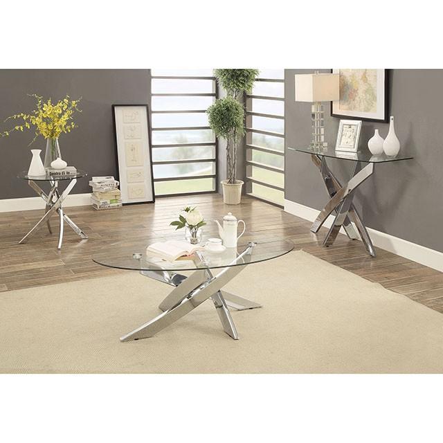 LAILA Chrome End Table - Barr’s Furniture (Riverside CA)
