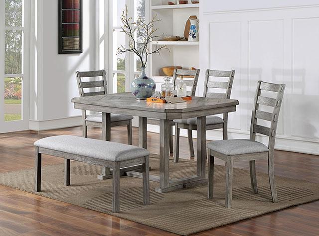LAQUILA Dining Table, Gray - Barr’s Furniture (Riverside CA)