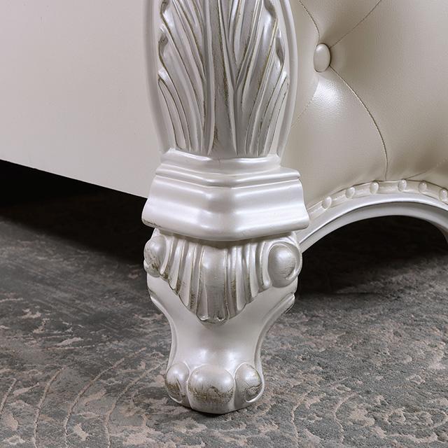 Ventresca 4 & 5 Piece Queen Bedroom Set White & Chrome