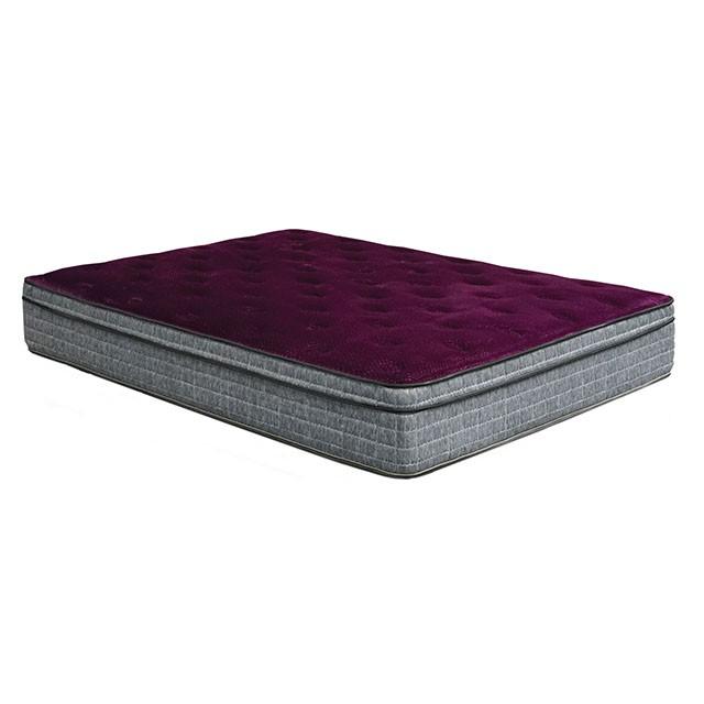 Purple/Grey 13" Euro Pillow Top Mattress Non-Flip, Full - Barr’s Furniture (Riverside CA)