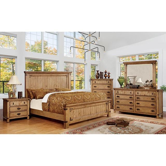 PIONEER Weathered Elm Cal.King, E.KIng, & Queen Bed