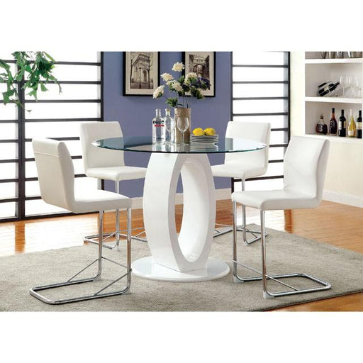 LODIA II White Counter Ht. Chair - Barr’s Furniture (Riverside CA)