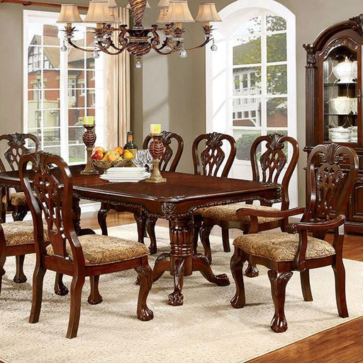 ELANA Brown Cherry Dining Table w/ 18" Butterfly Leaf - Barr’s Furniture (Riverside CA)